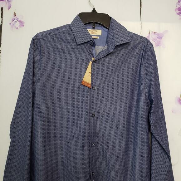 Original Penguin Munsingwear Midnight Print Button Slim Fit Dress Shirt - Picture 9 of 9